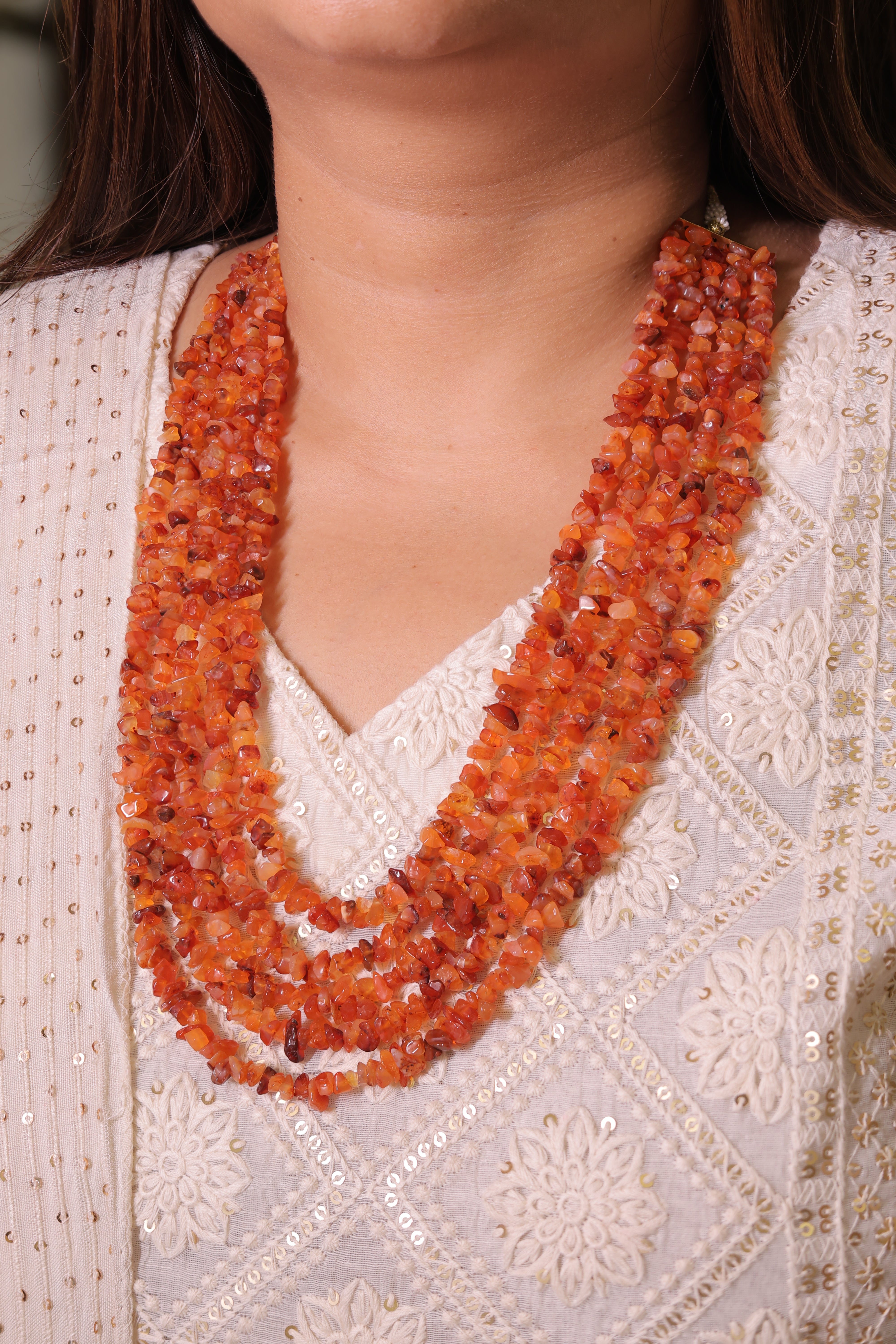 Natural Carnelian Mala