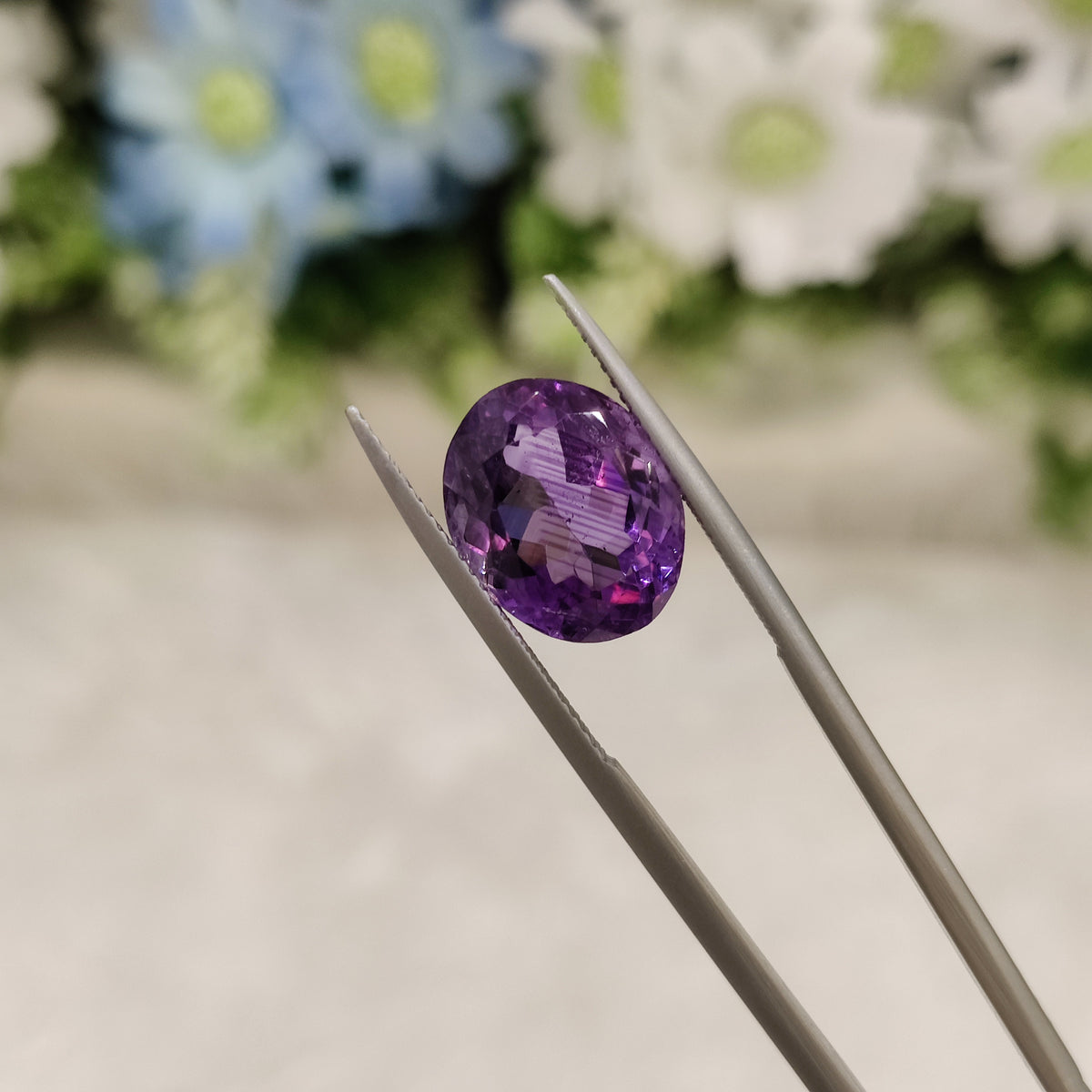 Natural Amethyst (Jamunia) | AME 75 | 7.18 Carat | Certified
