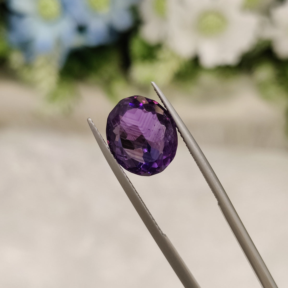 Natural Amethyst (Jamunia) | AME 74 | 7.41 Carat | Certified