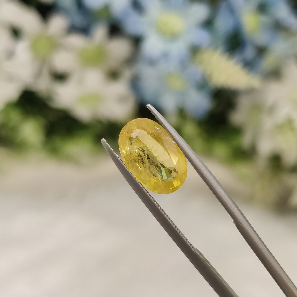 Natural Yellow Sapphire (Pukhraj) | YS 202 | 4.37 Carat | Certified