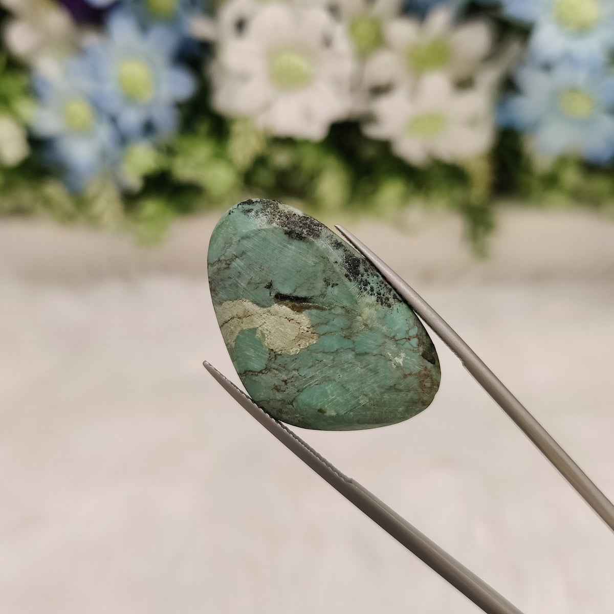 Natural Turquoise Gemstone (Firoza) TUR 17 25.99 Carat Certified
