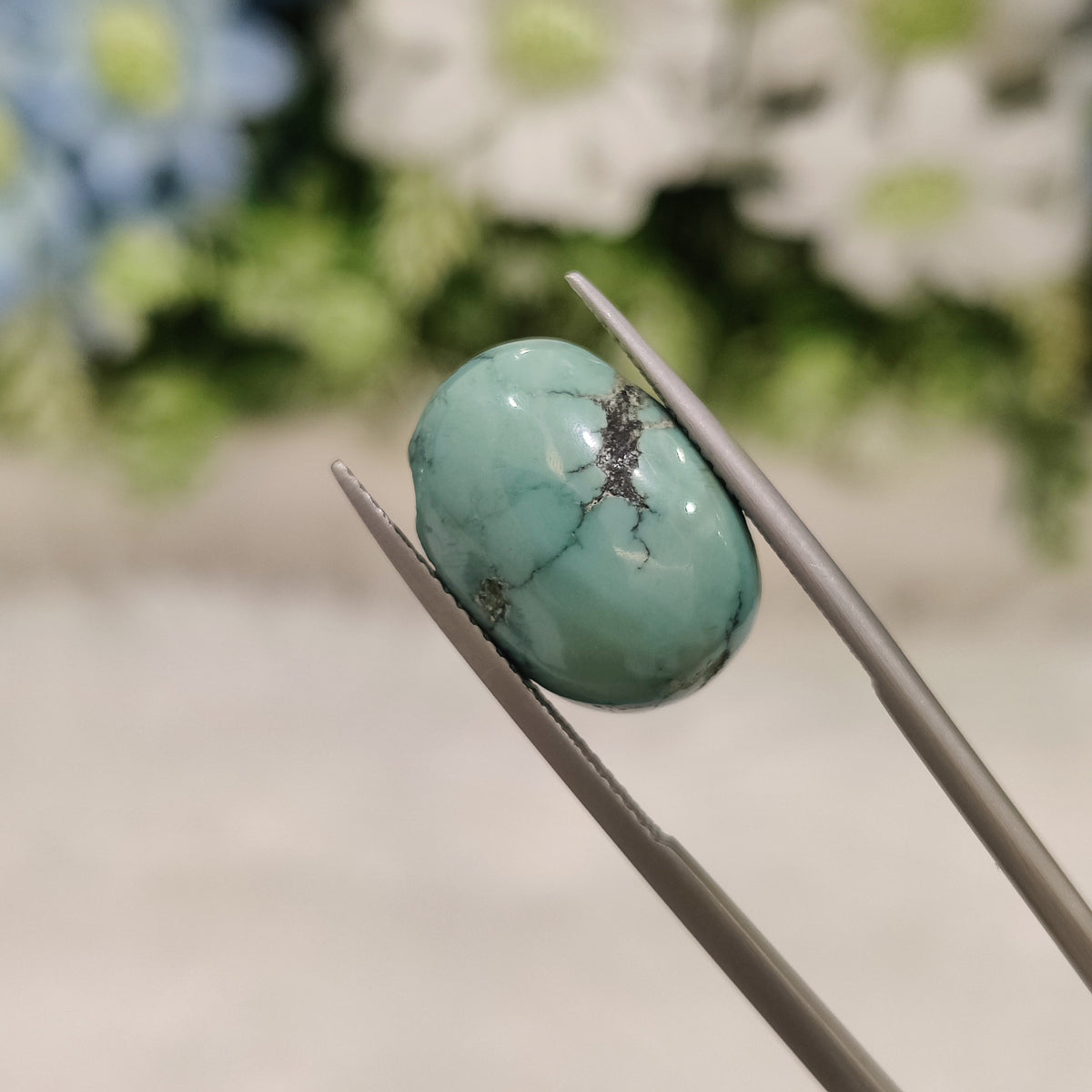 Natural Turquoise Gemstone (Firoza) TUR 11 9.3 Carat Certified