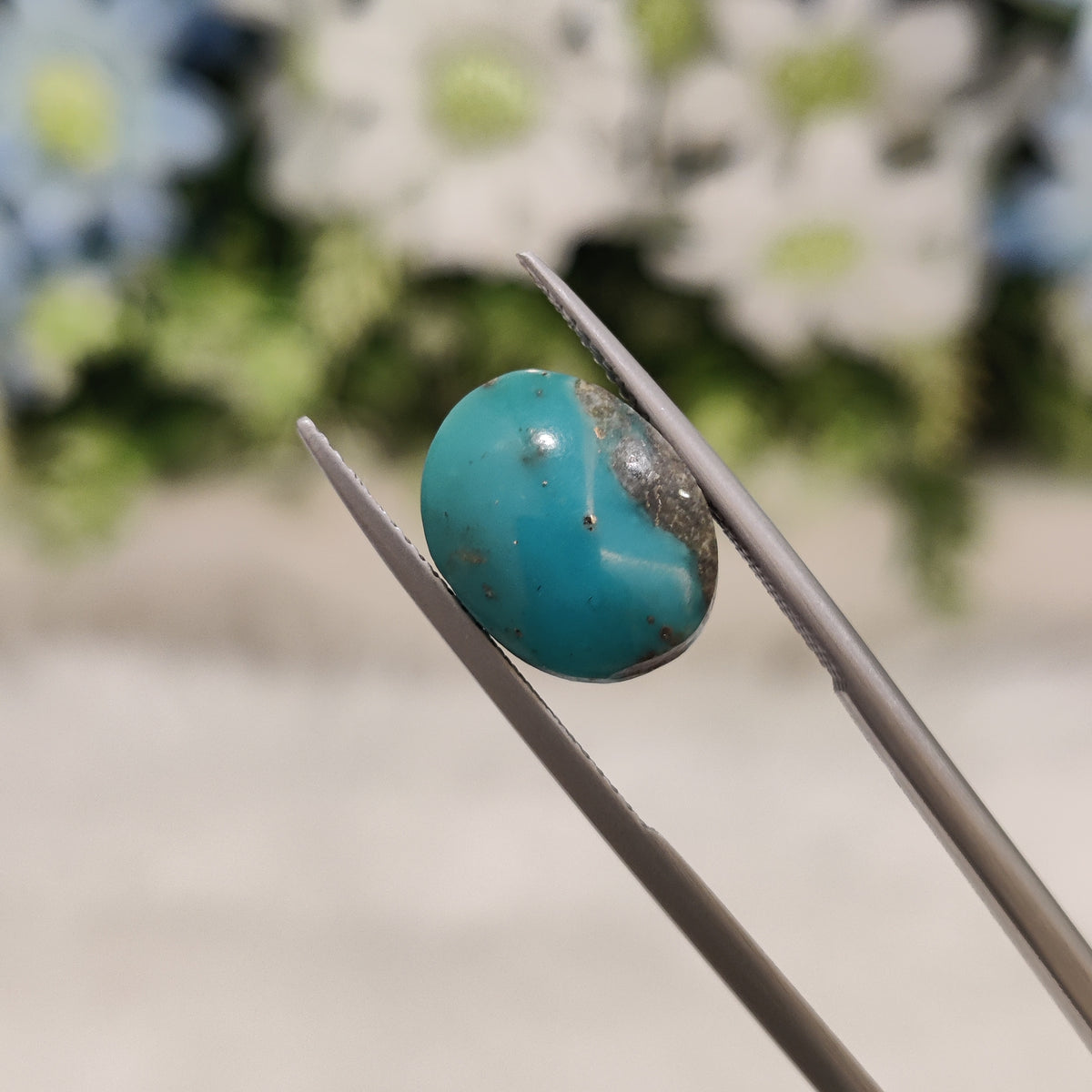 Natural Turquoise Gemstone (Firoza) TUR 41 4.39 Carat Certified