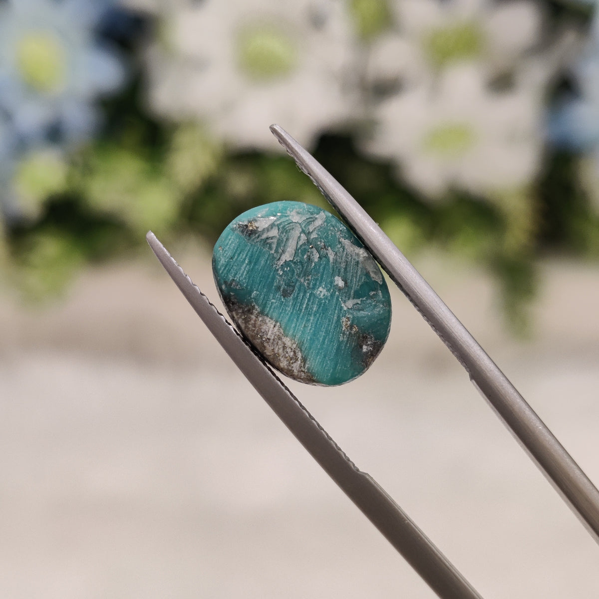 Natural Turquoise Gemstone (Firoza) TUR 41 4.39 Carat Certified