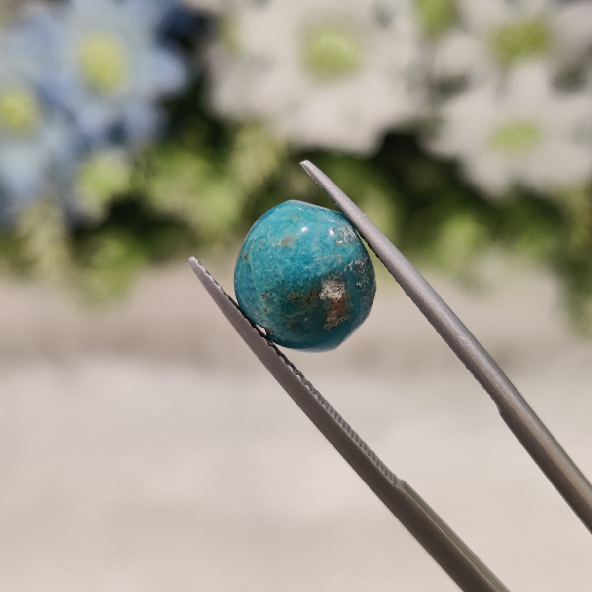 Natural Turquoise Gemstone (Firoza) TUR 31 5.58 Carat Certified