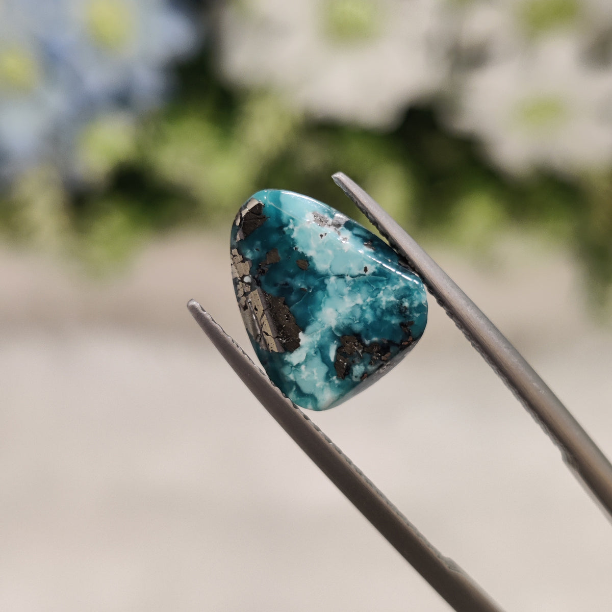 Natural Turquoise Gemstone (Firoza) TUR 216 5.63 Carat Certified