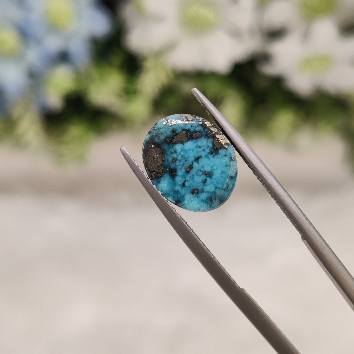 Natural Turquoise Gemstone (Firoza) TUR 157 7.48 Carat Certified