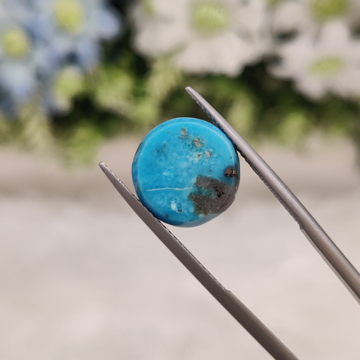 Natural Turquoise Gemstone (Firoza) TUR 194 7.85 Carat Certified