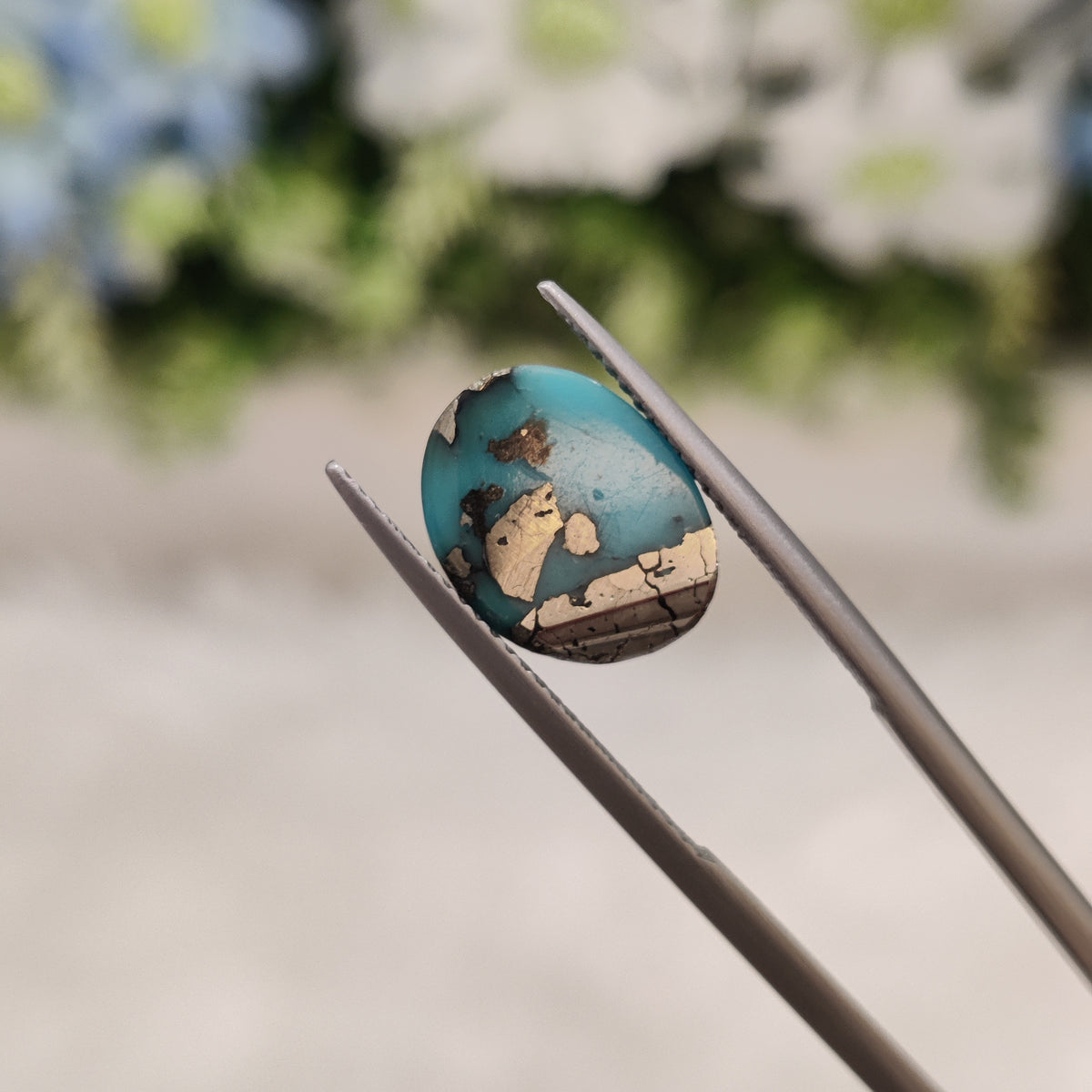 Natural Turquoise Gemstone (Firoza) TUR 71 7.2 Carat Certified