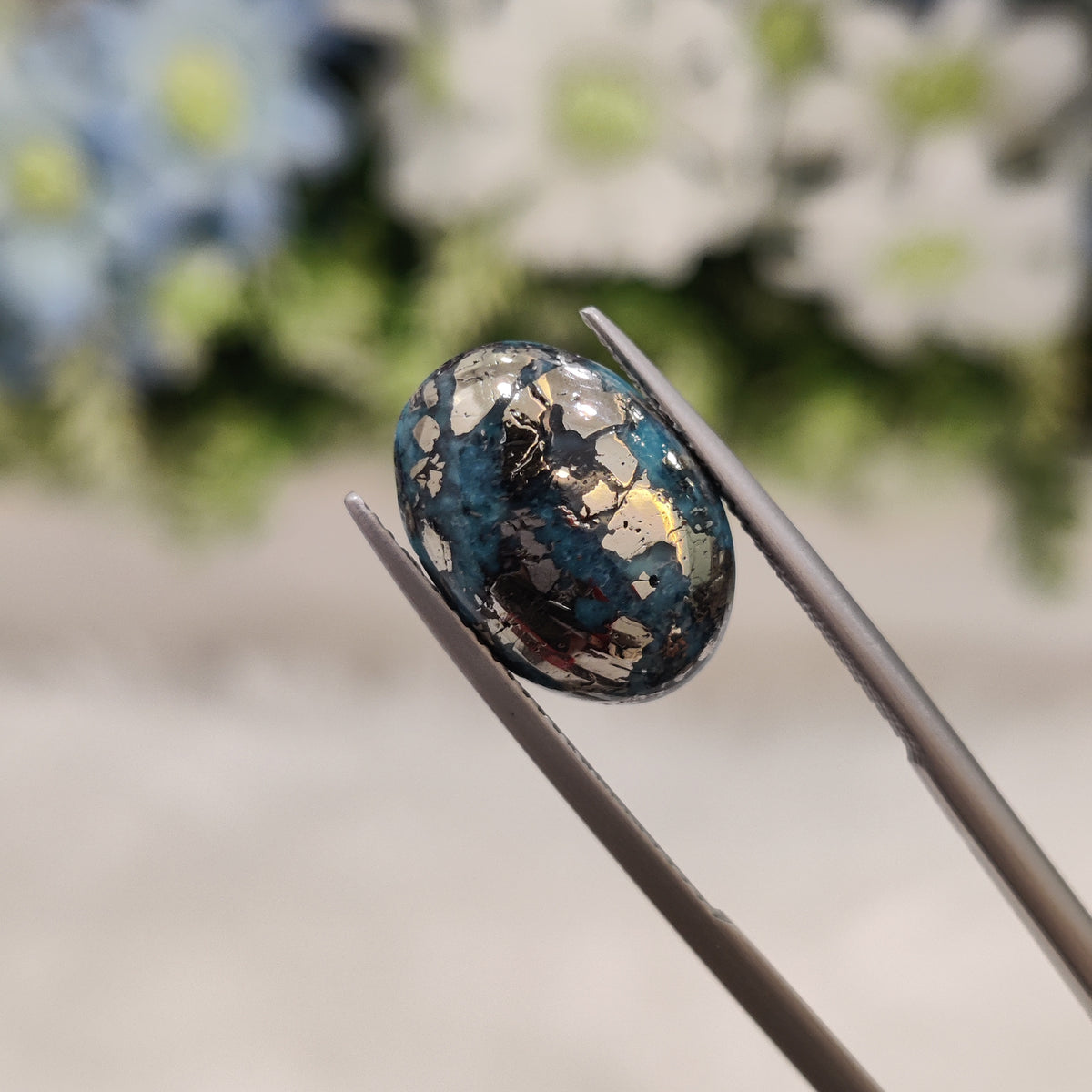 Natural Turquoise Gemstone (Firoza) TUR 200 7.71 Carat Certified