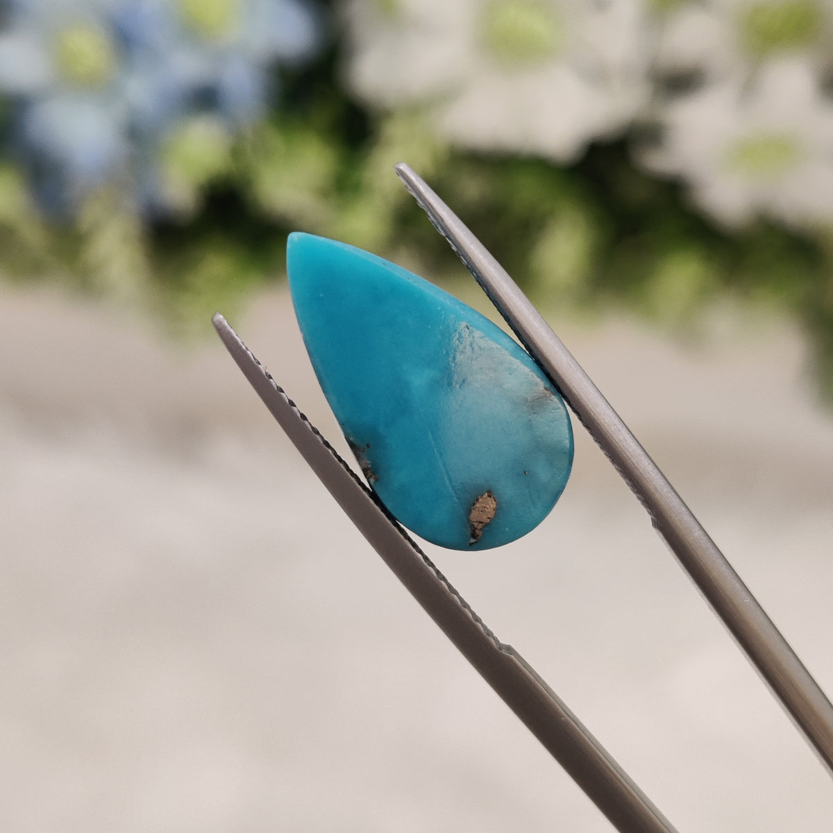 Natural Turquoise Gemstone (Firoza) TUR 214 7.34 Carat Certified