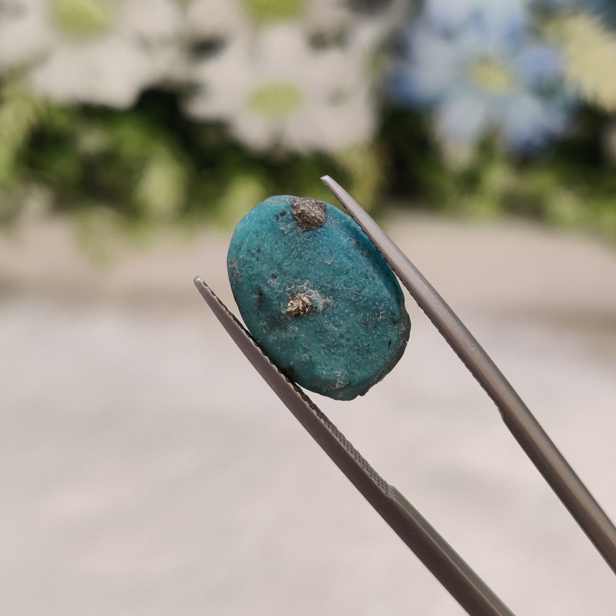 Natural Turquoise Gemstone (Firoza) TUR 42 8.65 Carat Certified