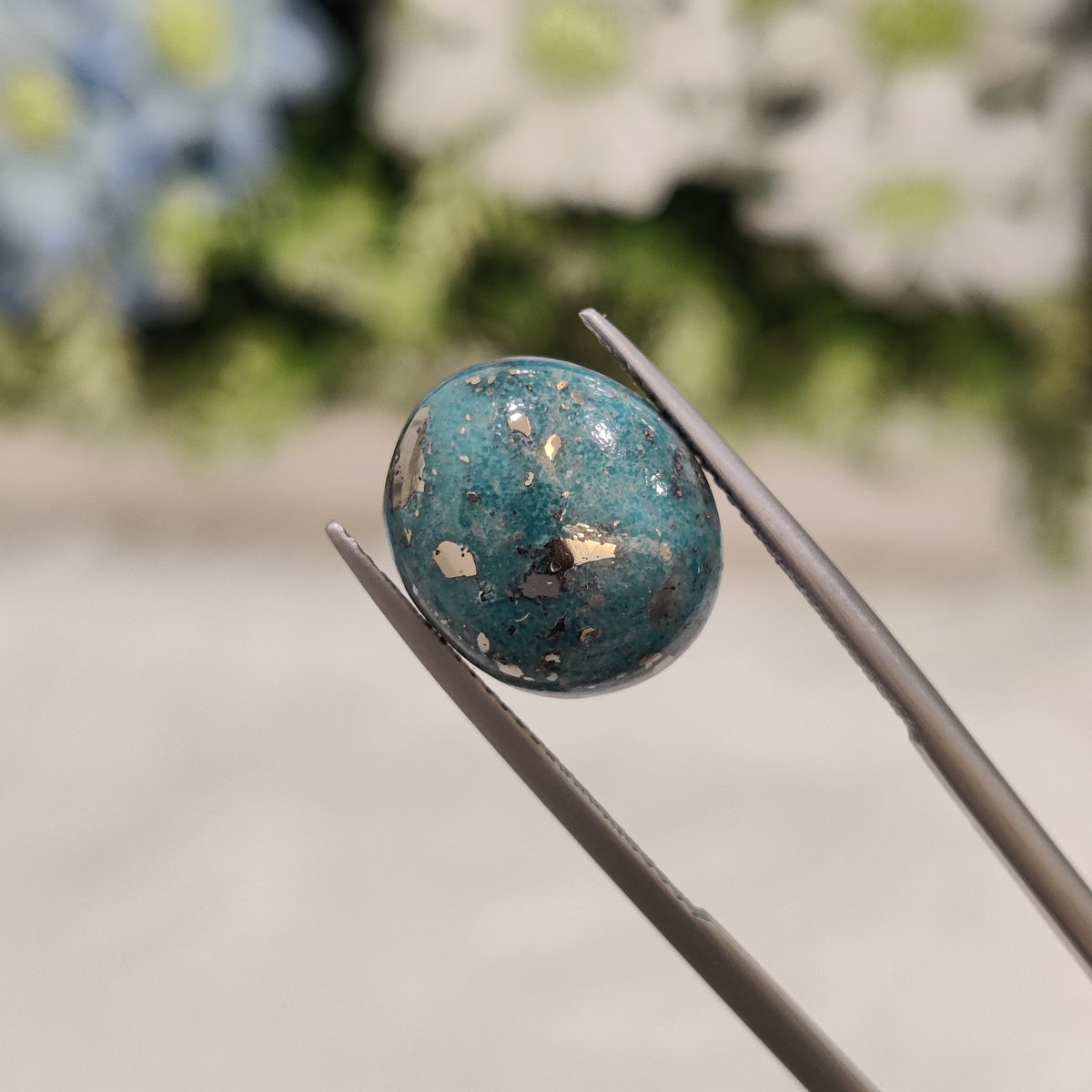 Natural Turquoise Gemstone (Firoza) TUR 105 8.02 Carat Certified