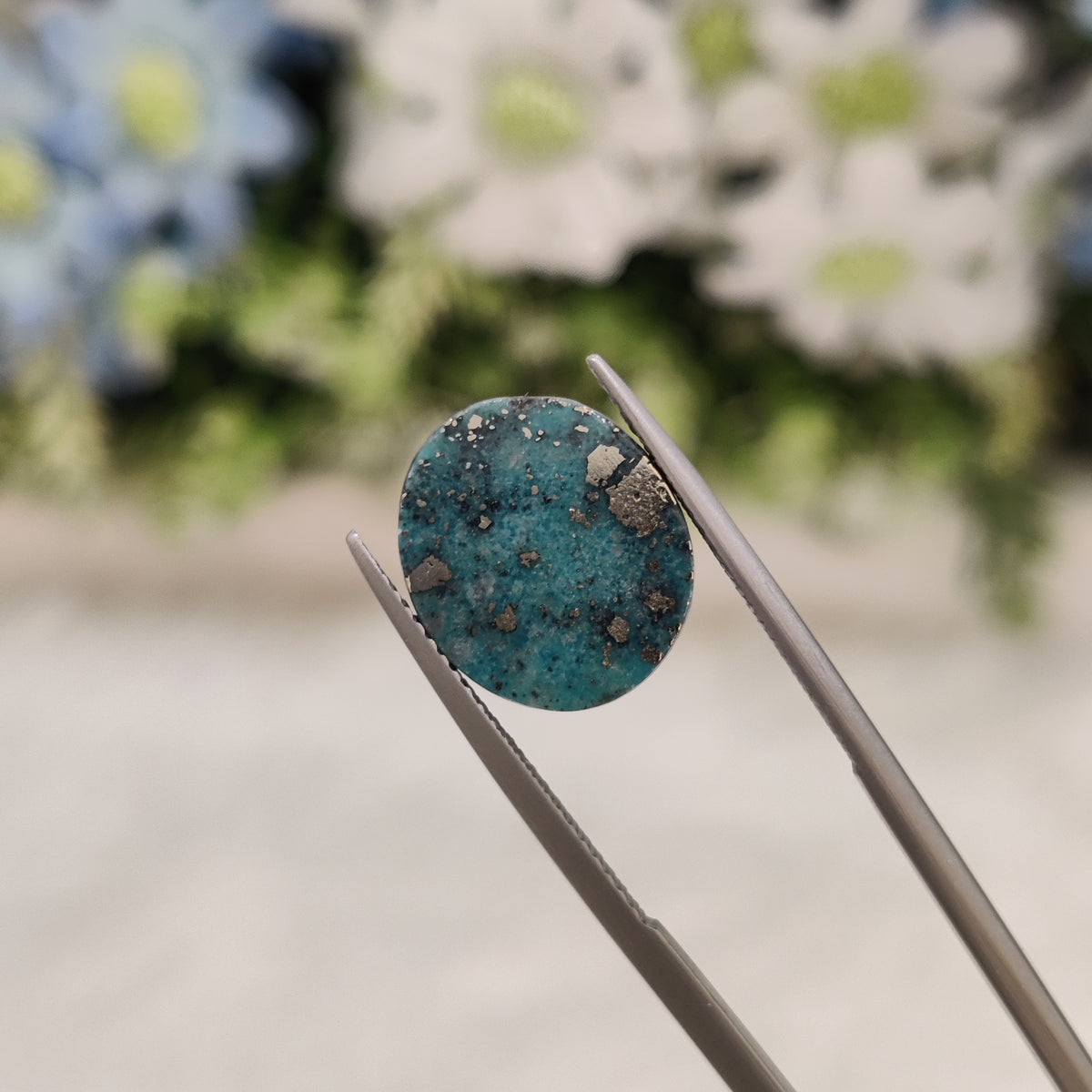 Natural Turquoise Gemstone (Firoza) TUR 105 8.02 Carat Certified
