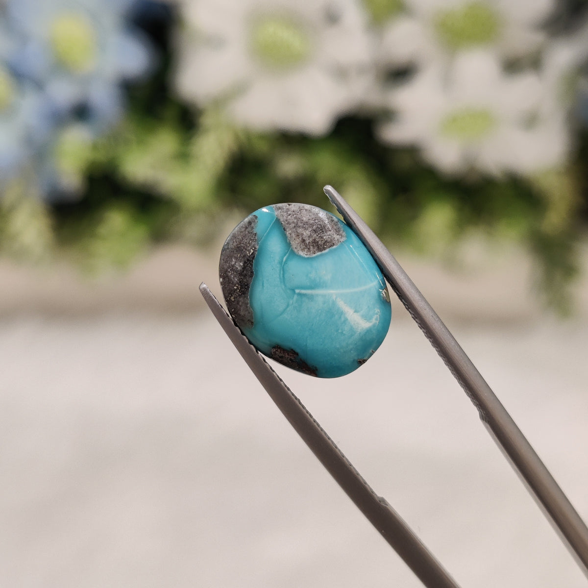 Natural Turquoise Gemstone (Firoza) TUR 144 8.04 Carat Certified