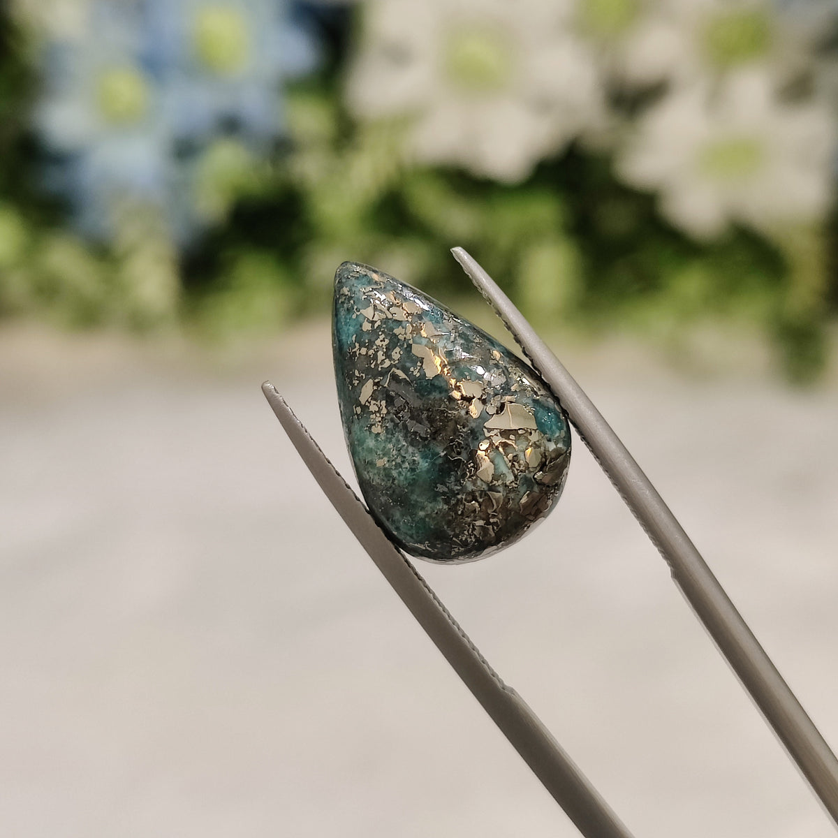 Natural Turquoise Gemstone (Firoza) TUR 215 9.6 Carat Certified
