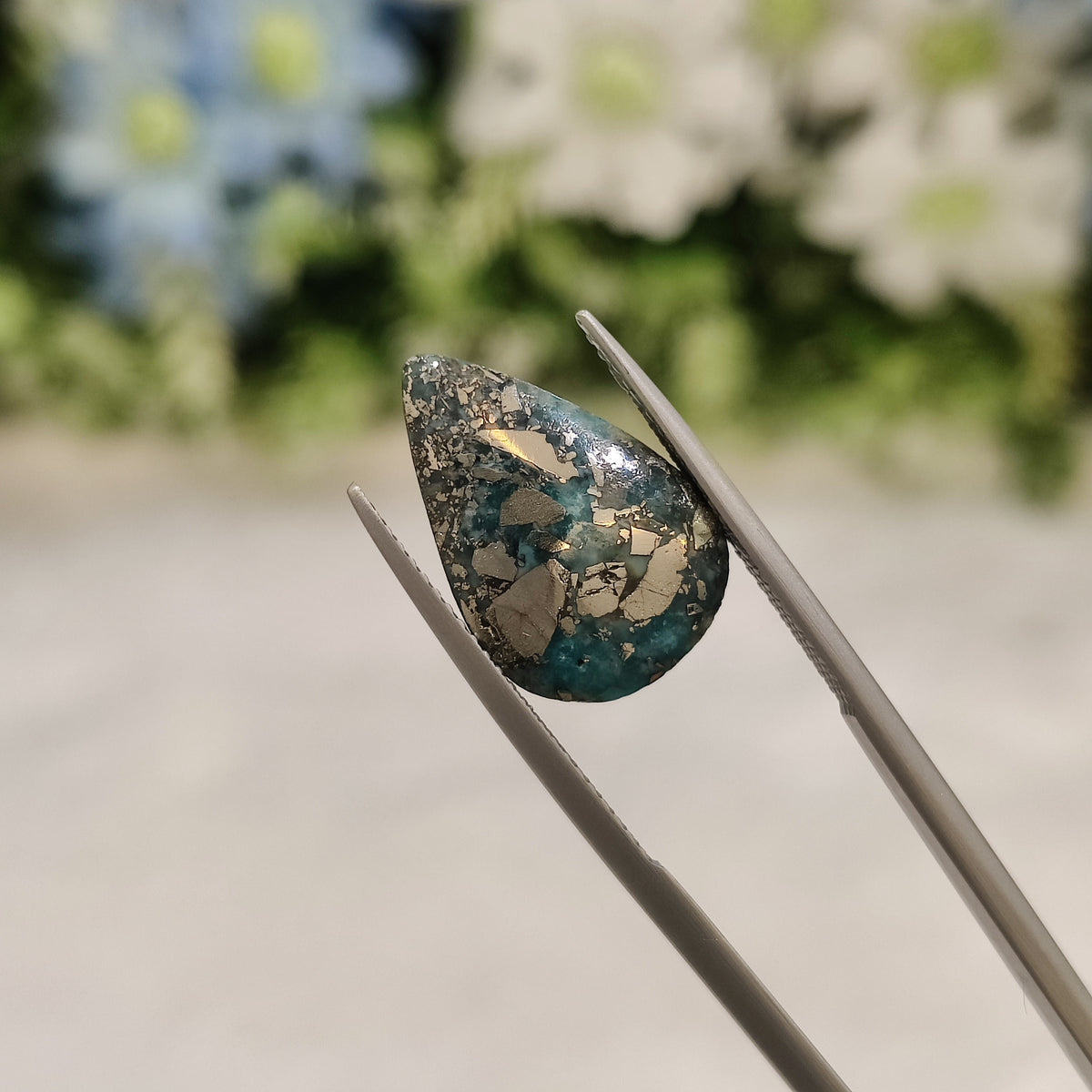 Natural Turquoise Gemstone (Firoza) TUR 215 9.6 Carat Certified