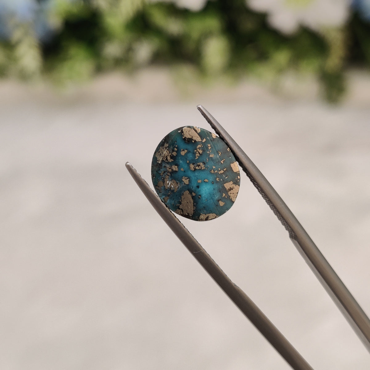 Natural Turquoise Gemstone (Firoza) TUR 91 9.58 Carat Certified