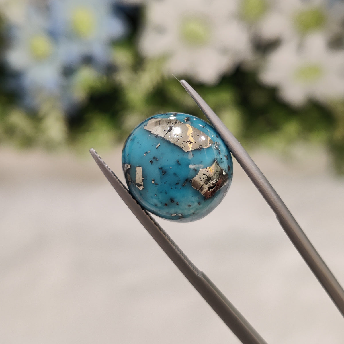 Natural Turquoise Gemstone (Firoza) TUR 76 9.52 Carat Certified