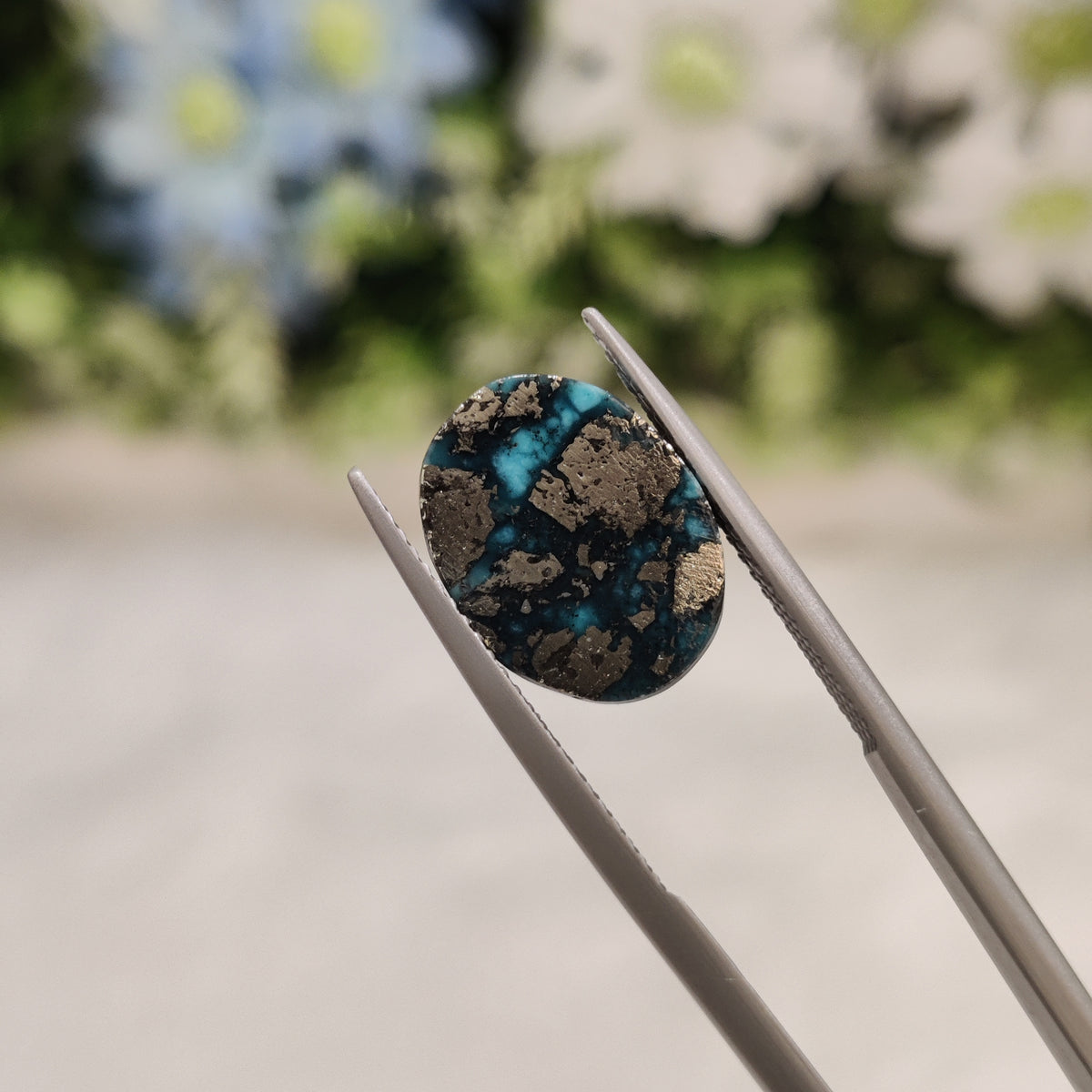 Natural Turquoise Gemstone (Firoza) TUR 161 9.29 Carat Certified