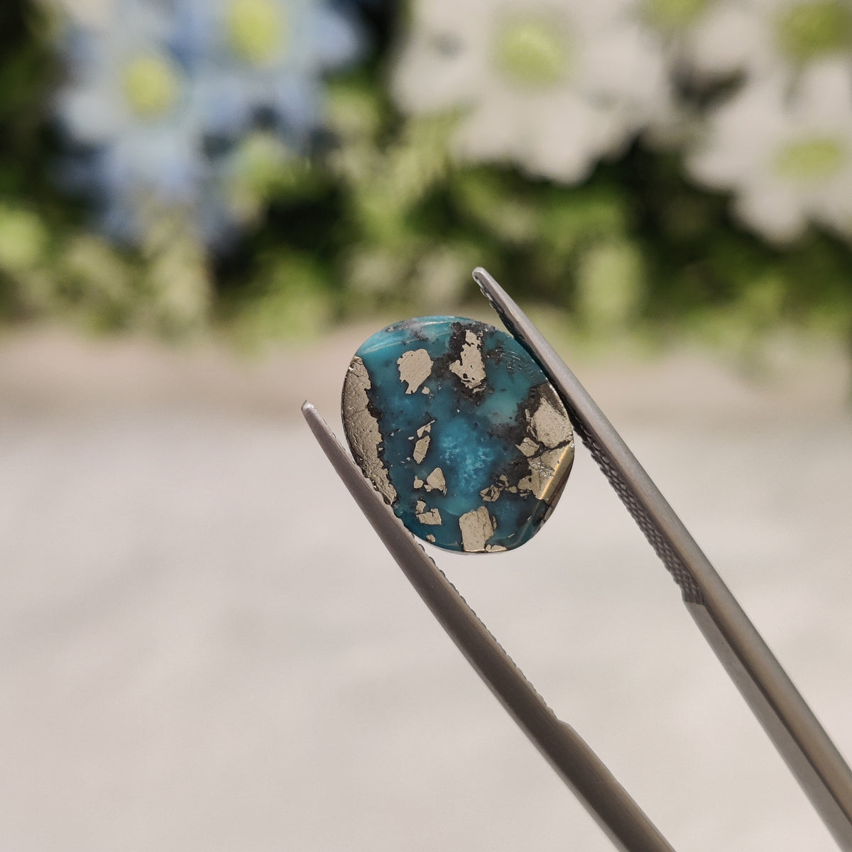 Natural Turquoise Gemstone (Firoza) TUR 116 9.16 Carat Certified