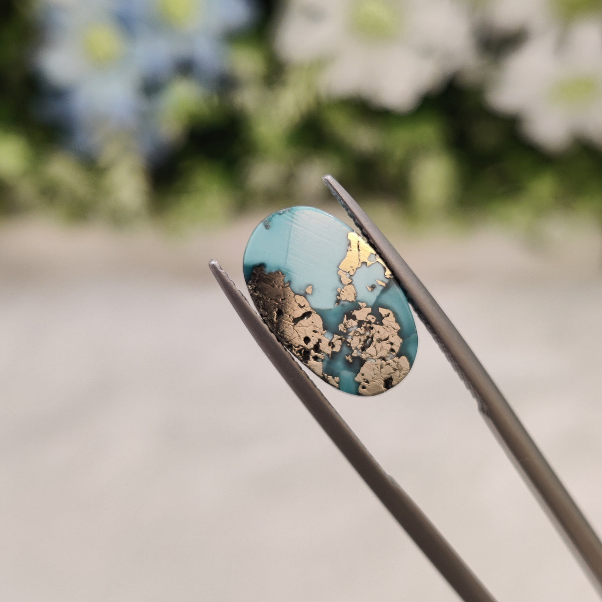 Natural Turquoise Gemstone (Firoza) TUR 163 9.28 Carat Certified