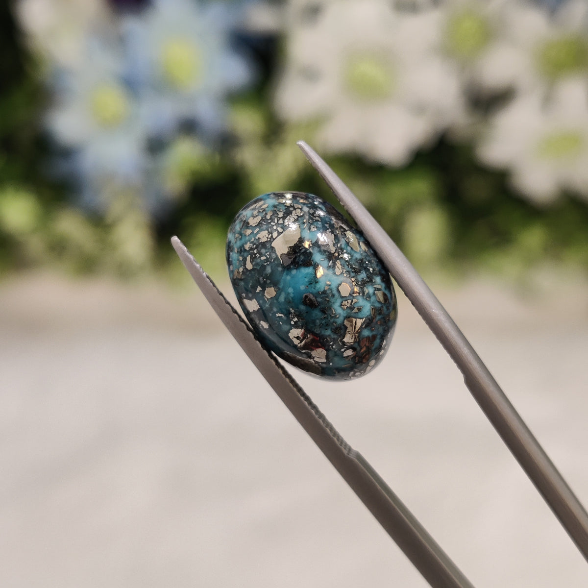 Natural Turquoise Gemstone (Firoza) TUR 170 9.48 Carat Certified