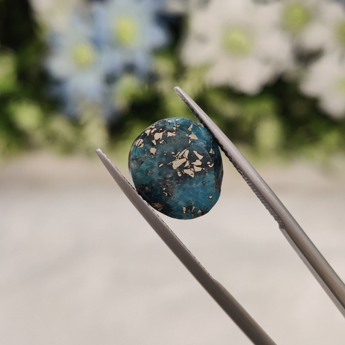Natural Turquoise Gemstone (Firoza) TUR 159 9.02 Carat Certified