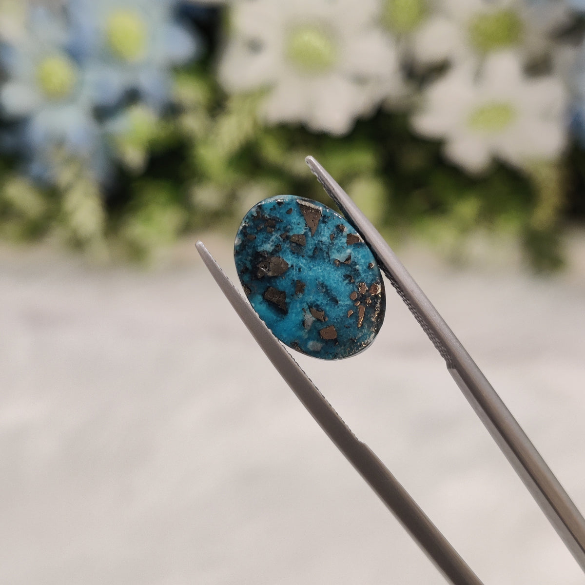 Natural Turquoise Gemstone (Firoza) TUR 118 8.92 Carat Certified