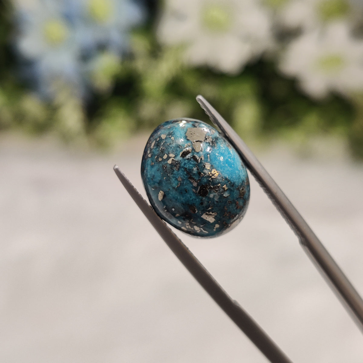 Natural Turquoise Gemstone (Firoza) TUR 86 10 Carat Certified