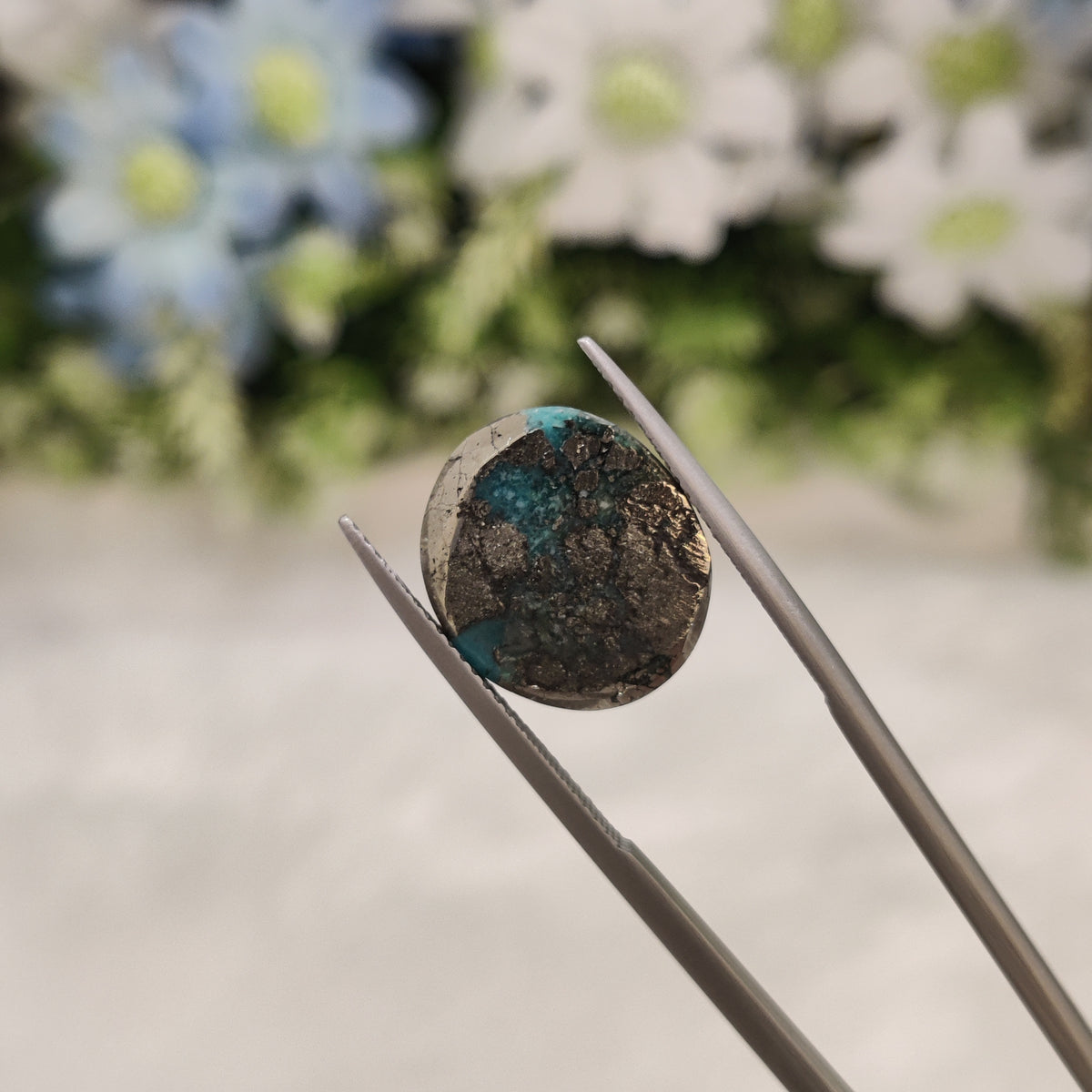 Natural Turquoise Gemstone (Firoza) TUR 101 14.03 Carat Certified