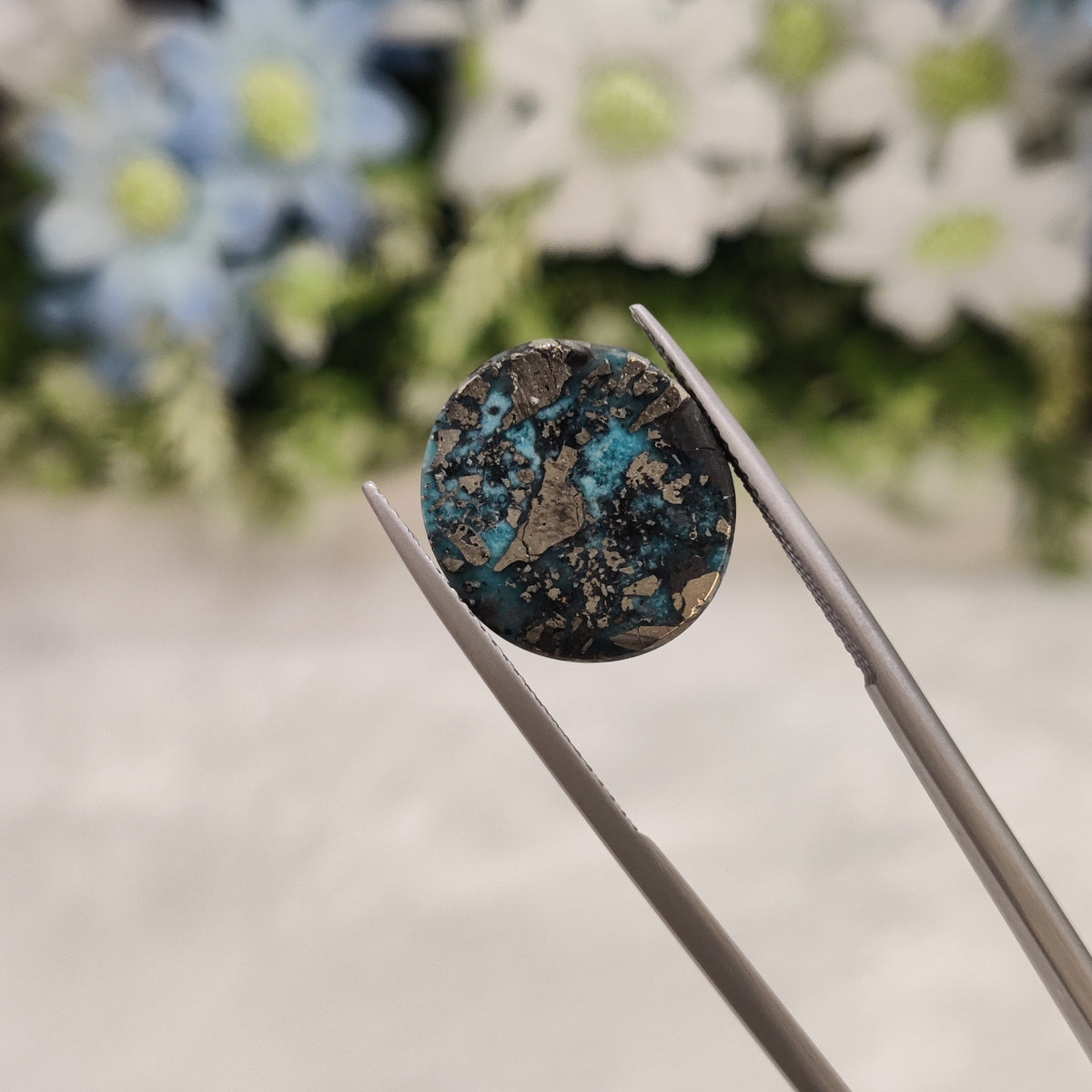 Natural Turquoise Gemstone (Firoza) TUR 192 16.02 Carat Certified