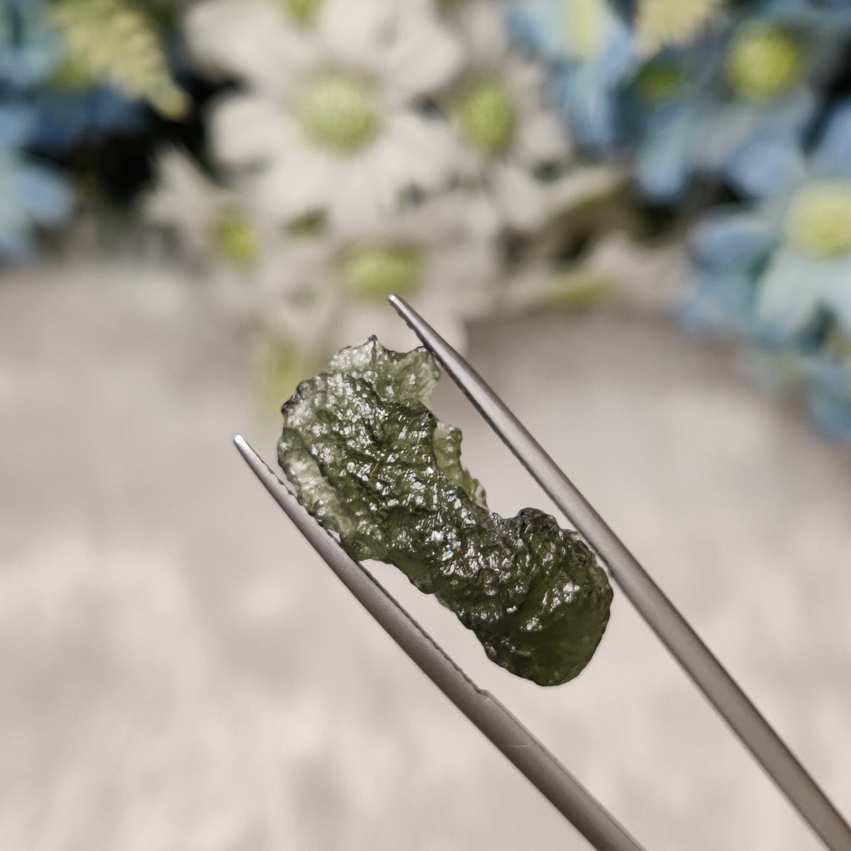 Natural Moldavite | MOL 46 | 9.17 Carat | Certified