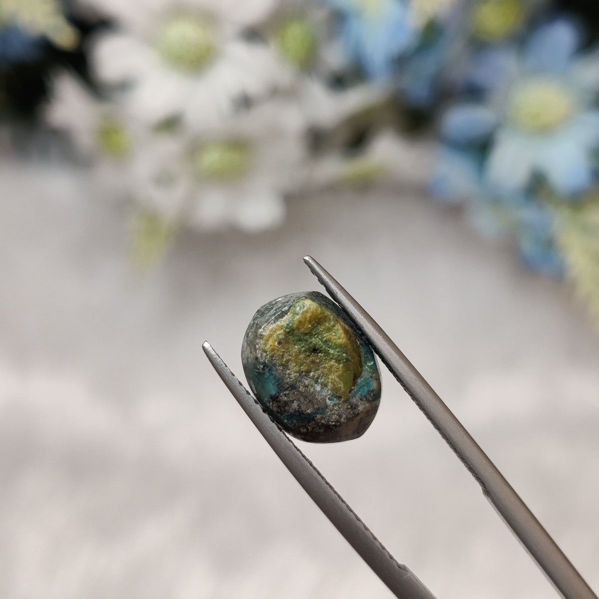 Natural Turquoise Gemstone (Firoza) TUR 21 6.4 Carat Certified