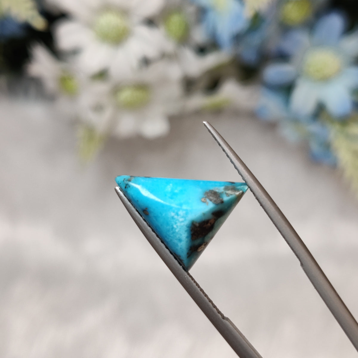 Natural Turquoise Gemstone (Firoza) TUR 205 6.74 Carat Certified