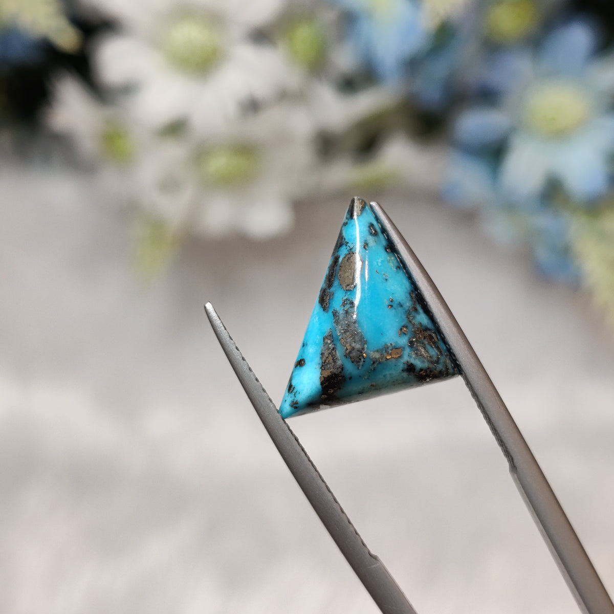 Natural Turquoise Gemstone (Firoza) TUR 205 6.74 Carat Certified