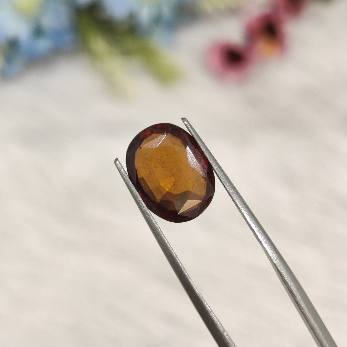 Natural Hessonite Garnet (Gomed) | HG 24 | 5.32 Carat | Certified
