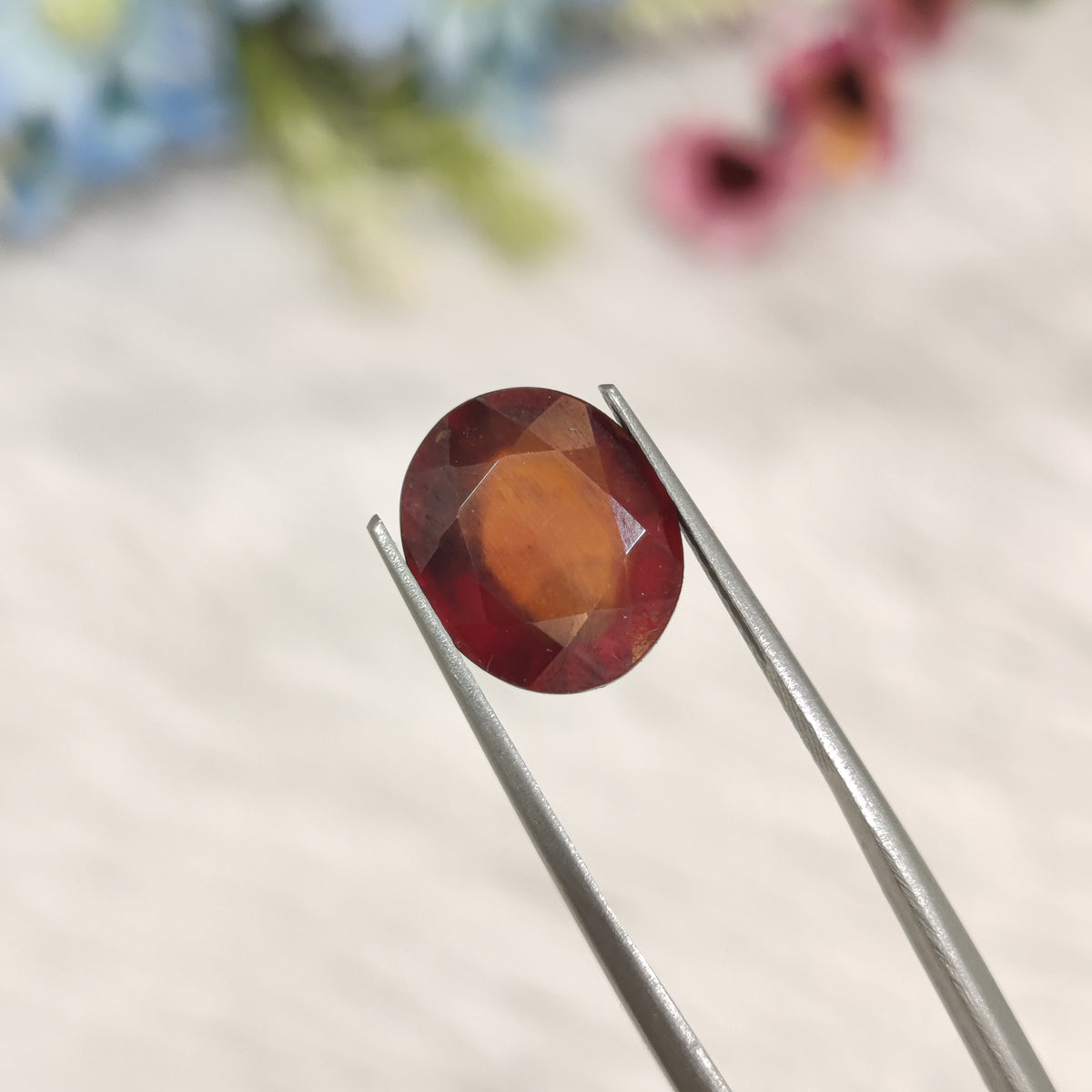 Natural Hessonite Garnet (Gomed) | HG 46 | 5.84 Carat | Certified