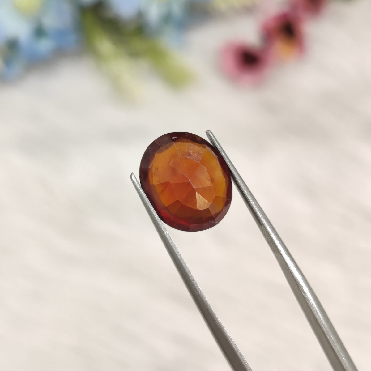Natural Hessonite Garnet (Gomed) | HG 46 | 5.84 Carat | Certified