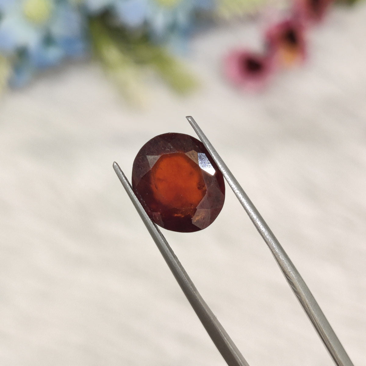 Natural Hessonite Garnet (Gomed) | HG 42 | 5.14 Carat | Certified
