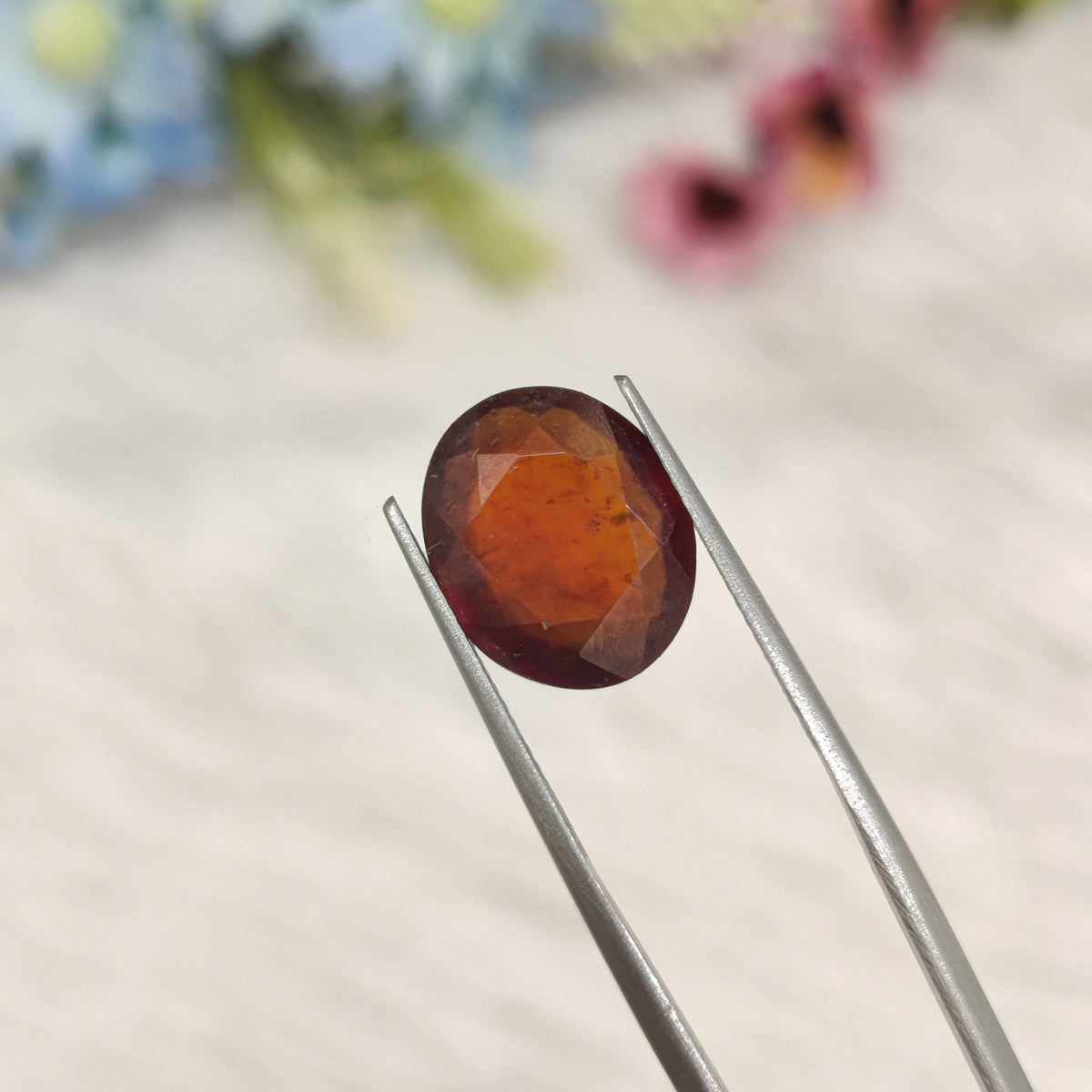 Natural Hessonite Garnet (Gomed) | HG 45 | 5.94 Carat | Certified