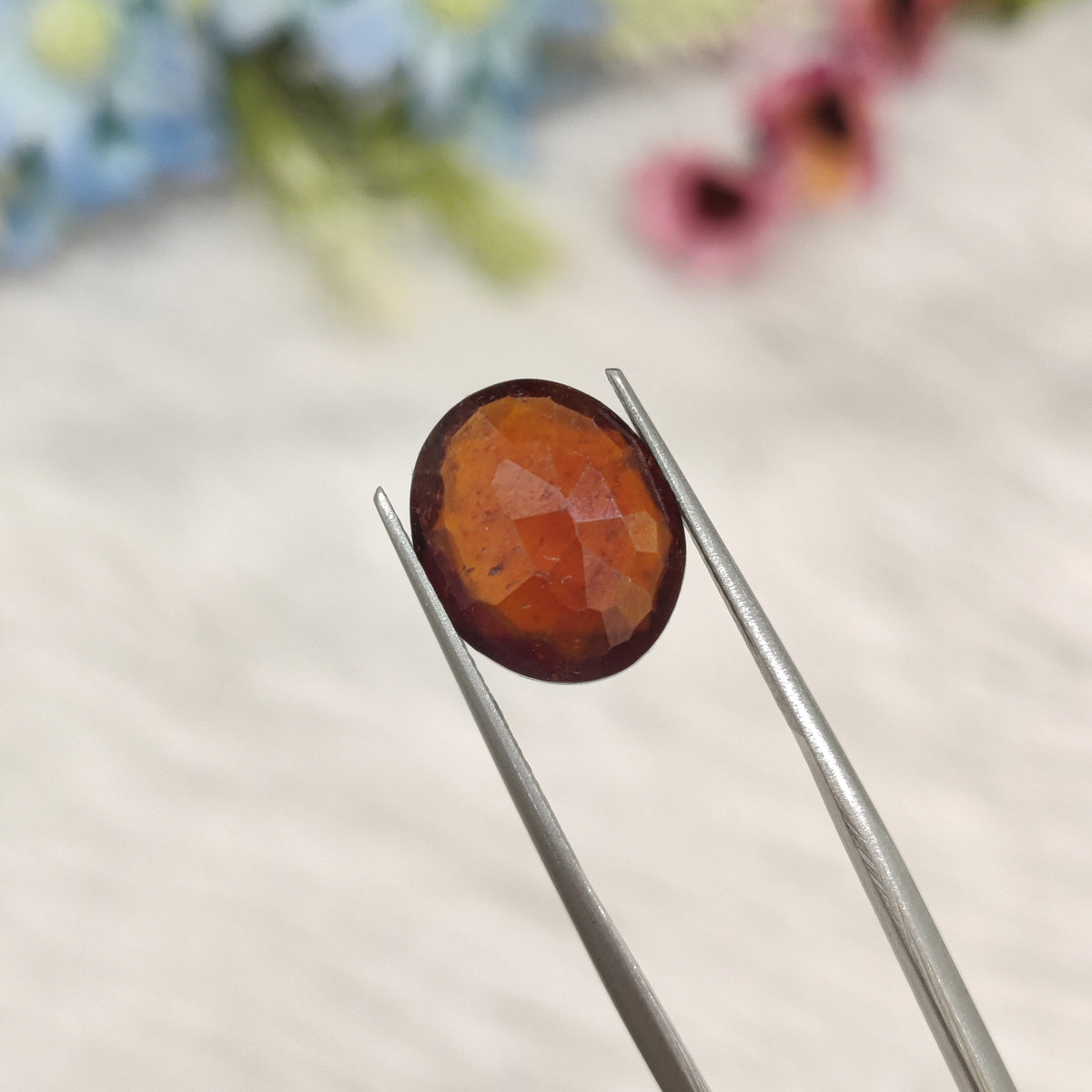 Natural Hessonite Garnet (Gomed) | HG 45 | 5.94 Carat | Certified