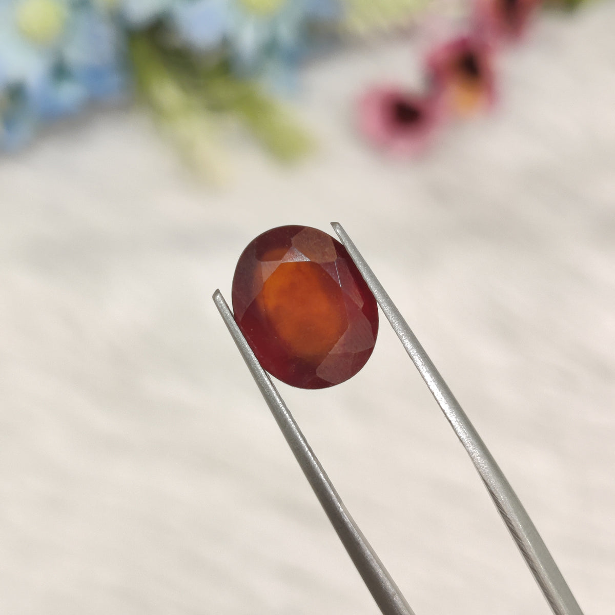 Natural Hessonite Garnet (Gomed) | HG 37 | 5.49 Carat | Certified