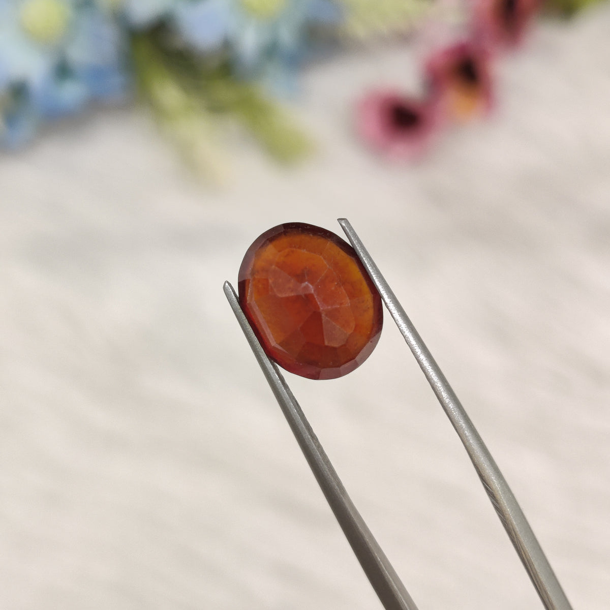 Natural Hessonite Garnet (Gomed) | HG 37 | 5.49 Carat | Certified