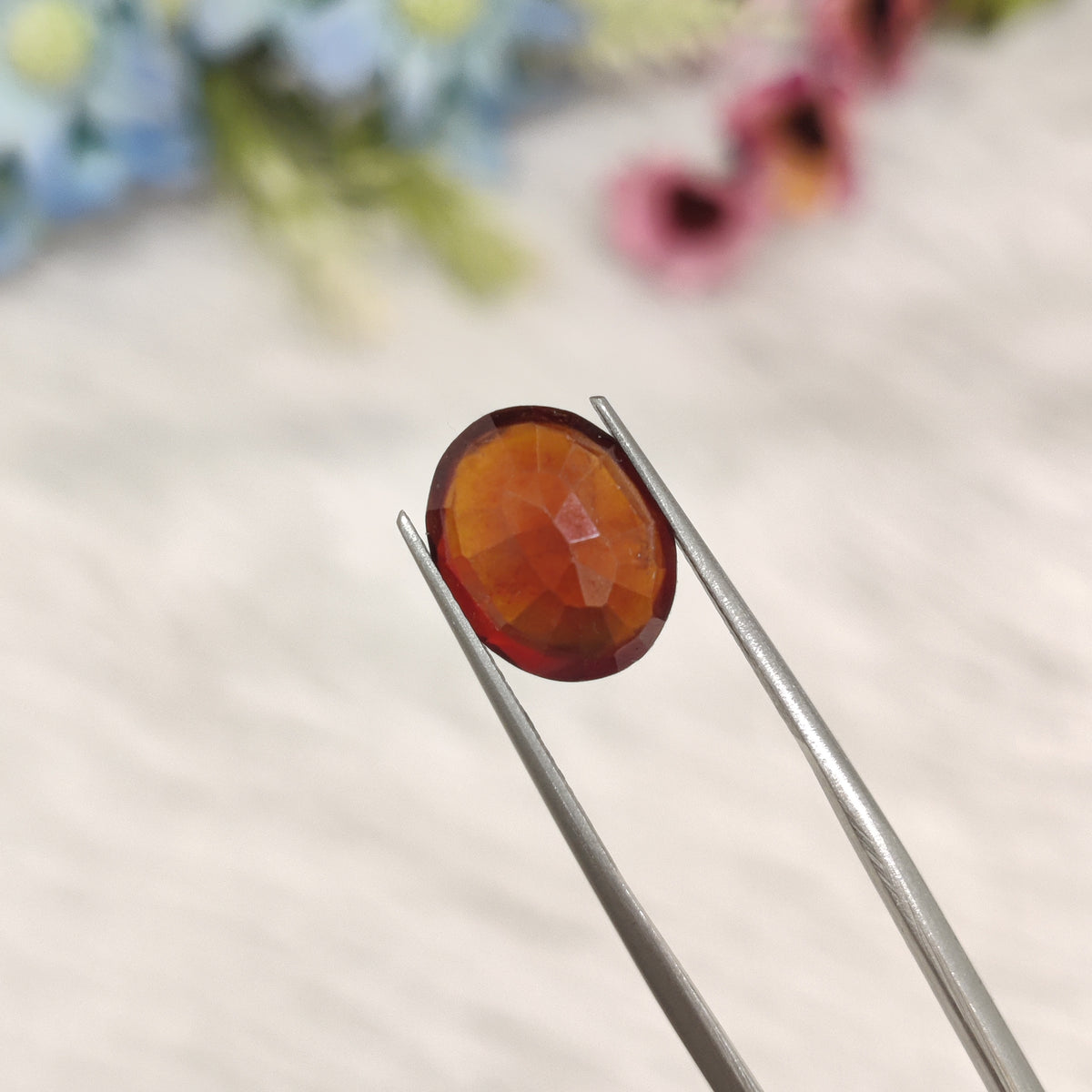 Natural Hessonite Garnet (Gomed) | HG 32 | 5.47 Carat | Certified