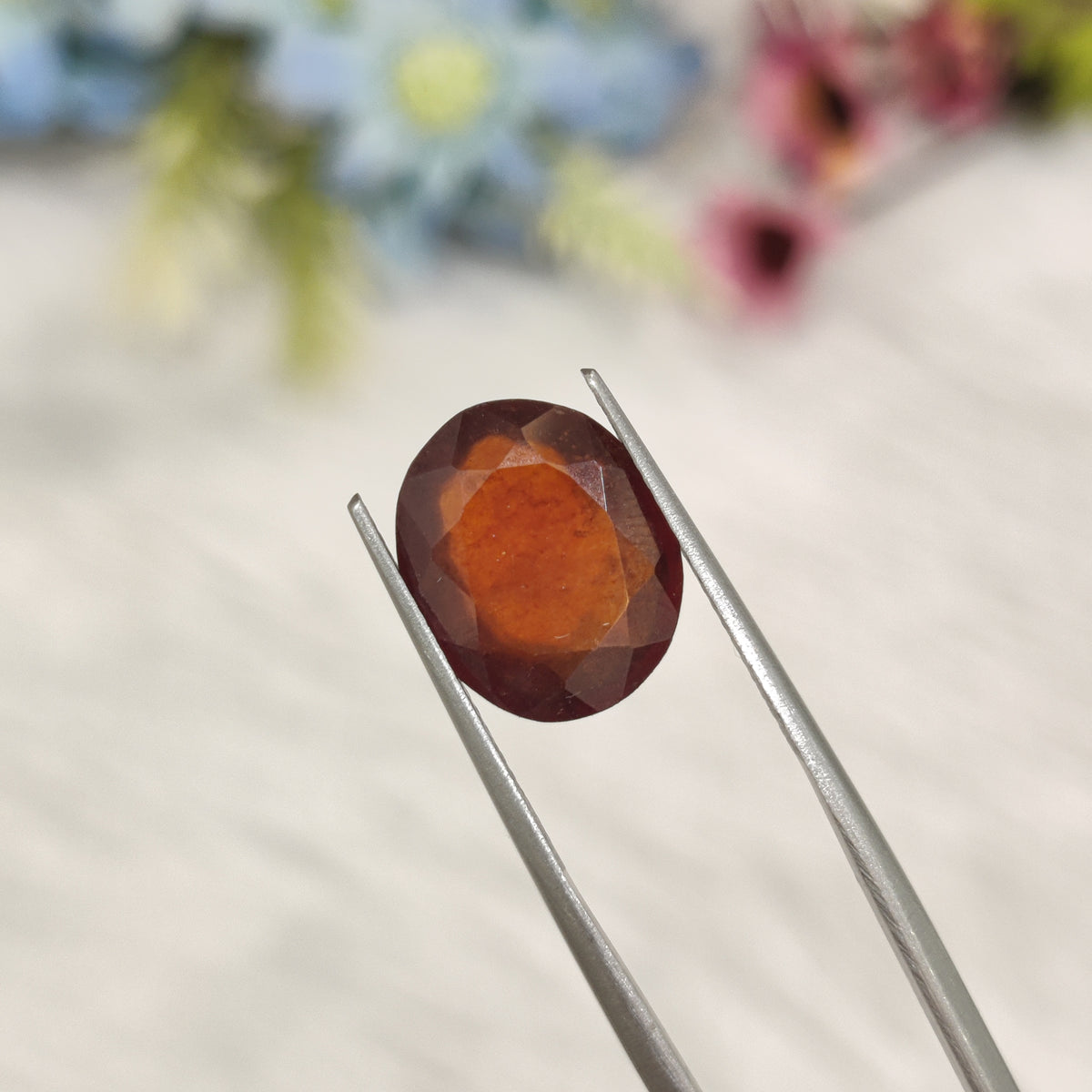 Natural Hessonite Garnet (Gomed) | HG 33 | 6.13 Carat | Certified