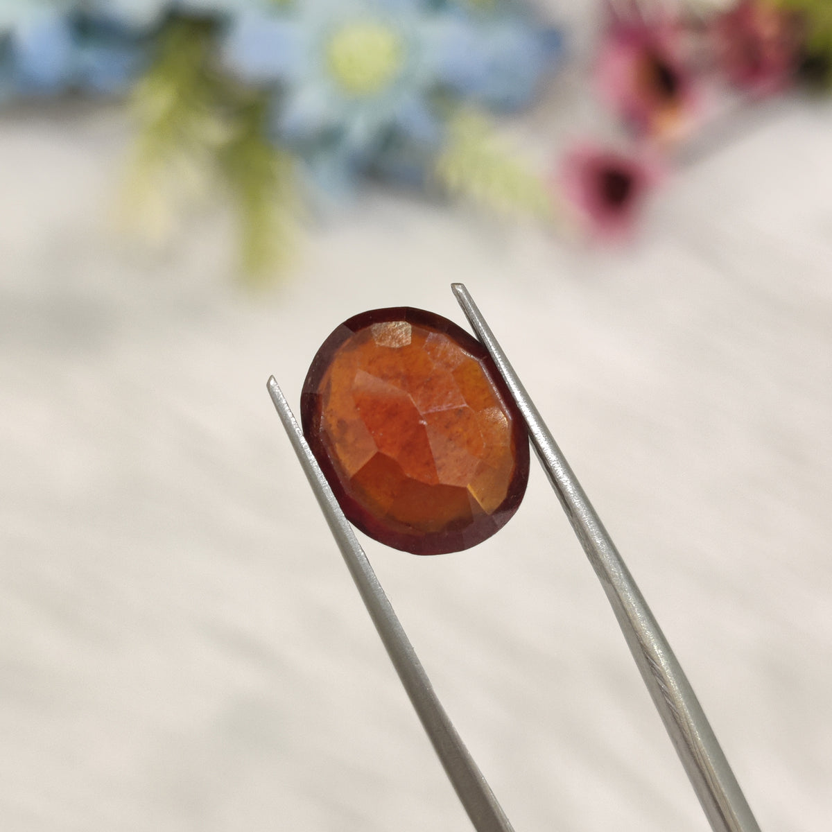 Natural Hessonite Garnet (Gomed) | HG 33 | 6.13 Carat | Certified