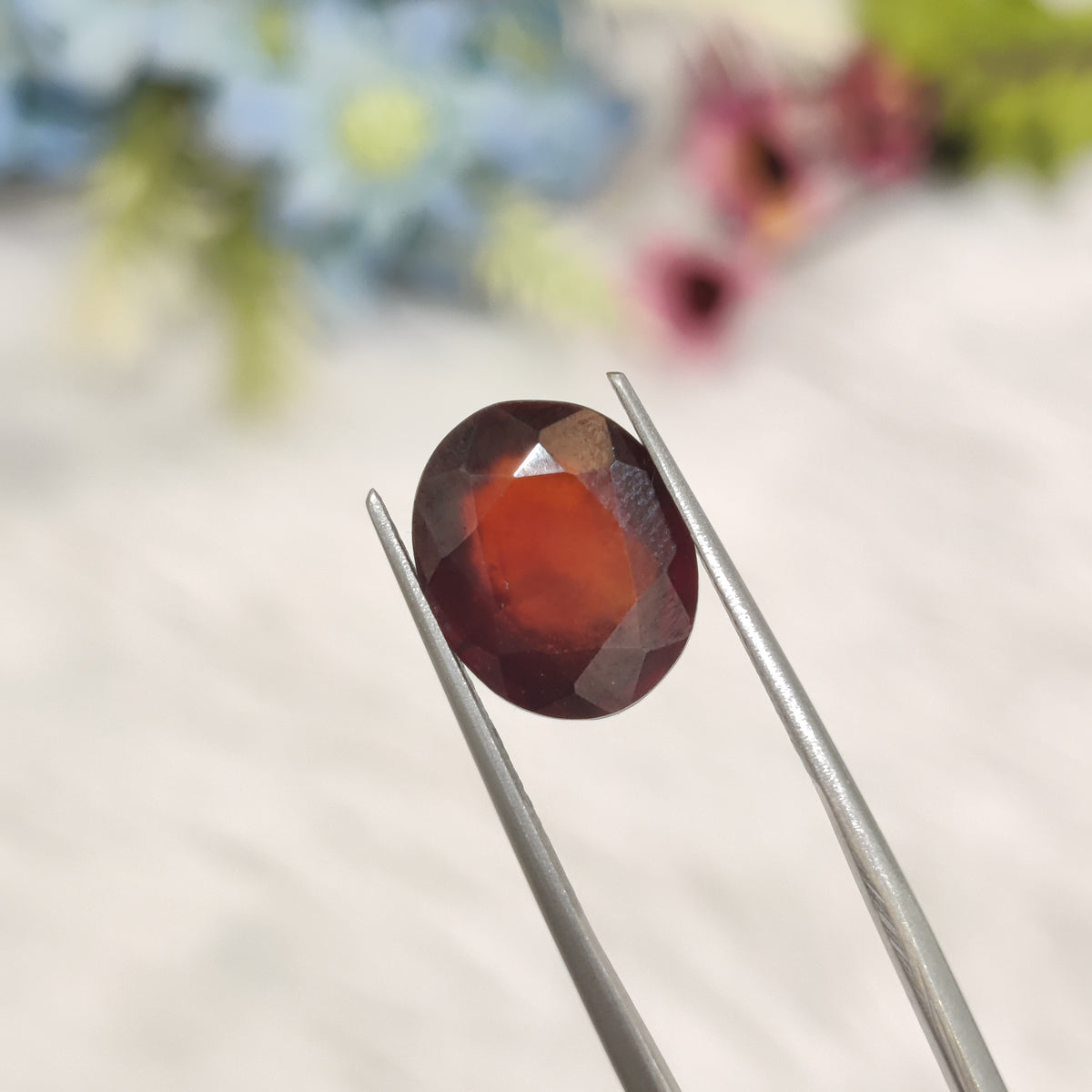 Natural Hessonite Garnet (Gomed) | HG 38 | 6.19 Carat | Certified
