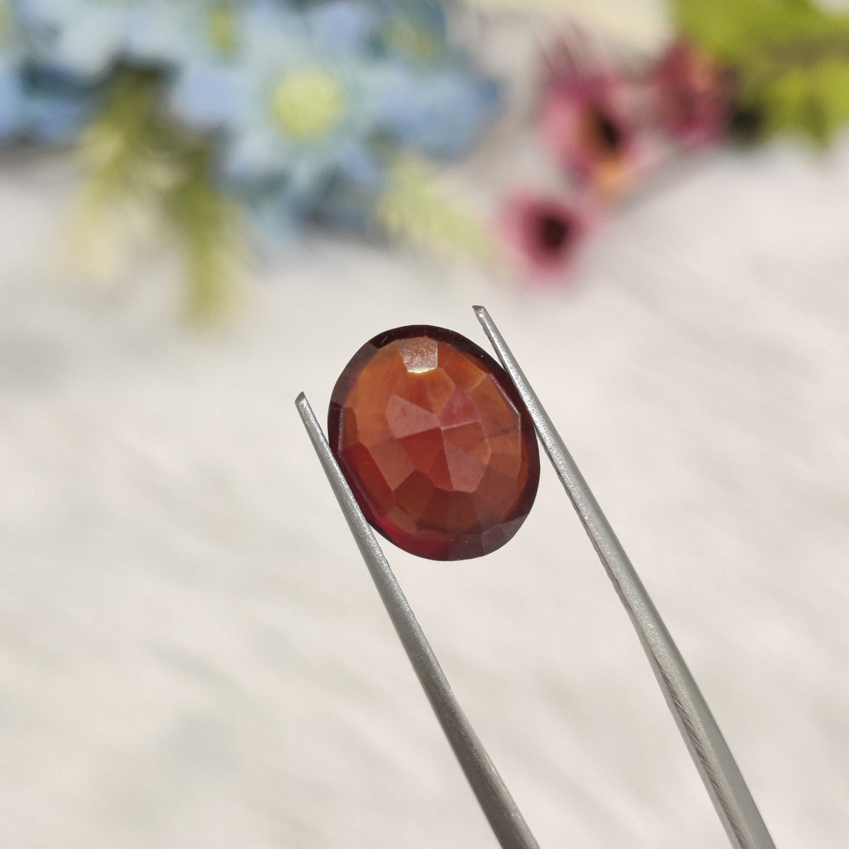 Natural Hessonite Garnet (Gomed) | HG 38 | 6.19 Carat | Certified