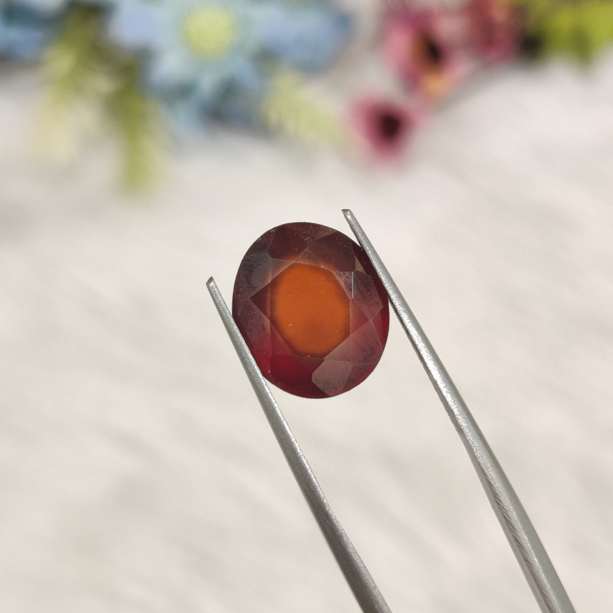 Natural Hessonite Garnet (Gomed) | HG 47 | 6.41 Carat | Certified
